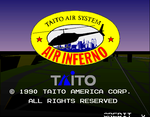 Air Inferno (US) Title Screen